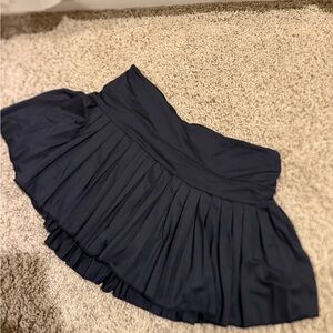 Gold Hinge Black Pleated Tennis Skirt Size L